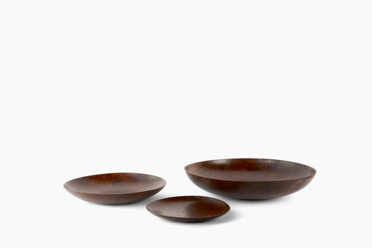 Niles Wertz Walnut Nested Set of 3 Bowls