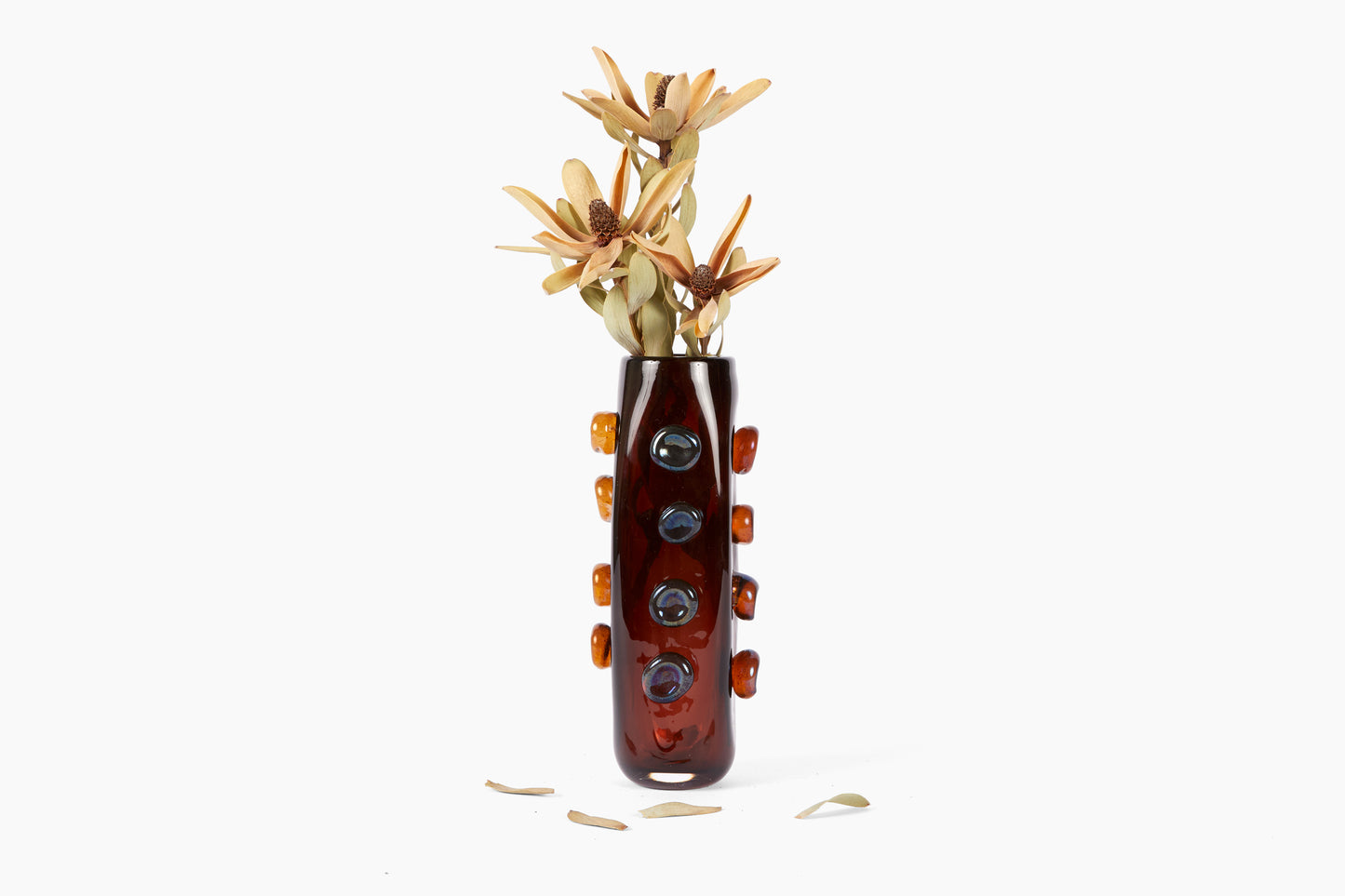 Alex Zanzinger Dark Amber Vase