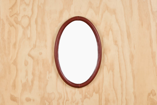 Andrew McAteer for Commune Oval Leather Mirror