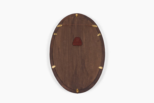 Andrew McAteer for Commune Oval Leather Mirror