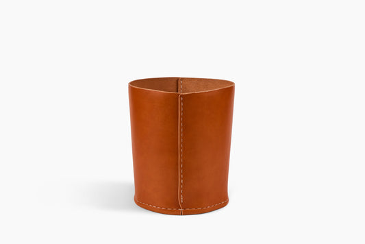 Andrew McAteer for Commune Large Leather Wastebasket