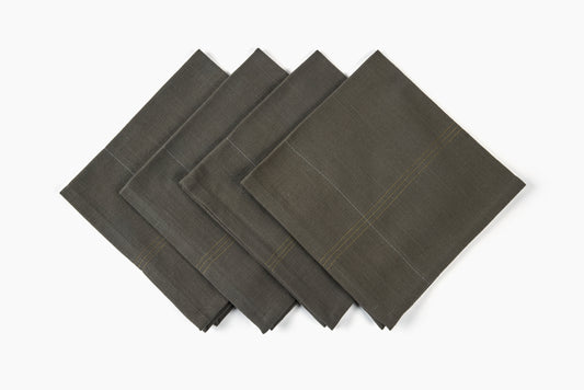 Commune Grey Handloom Napkins