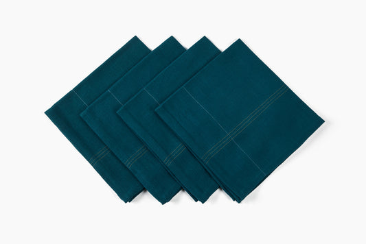 Commune Teal Handloom Napkins