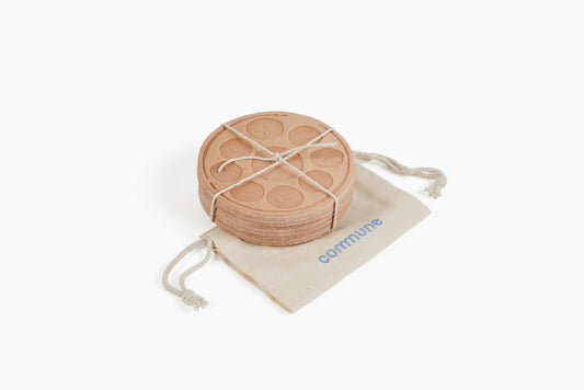 Commune Alexander Kori Girard Tooled Leather Coasters