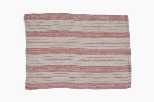 Commune Linen Kitchen Towel Crimson