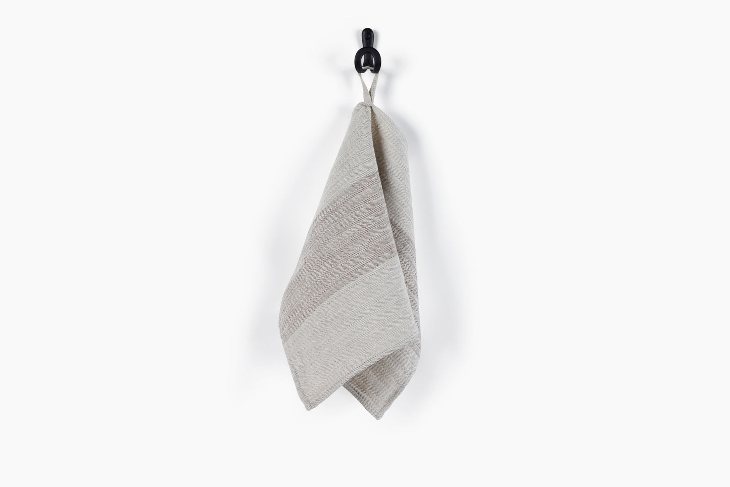Commune Guest Towel Anthrazit Stripe