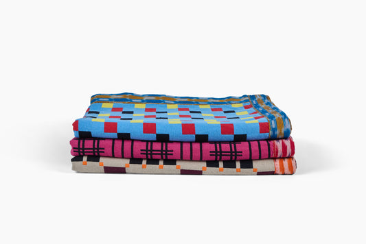 Gregory Parkinson Assamese Blanket Sky Blue Check