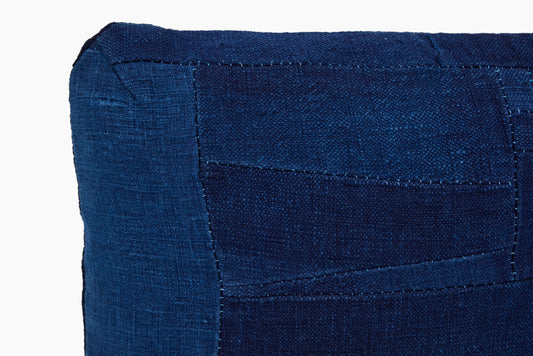 Dosa for Commune Burlap Indigo Pillow
