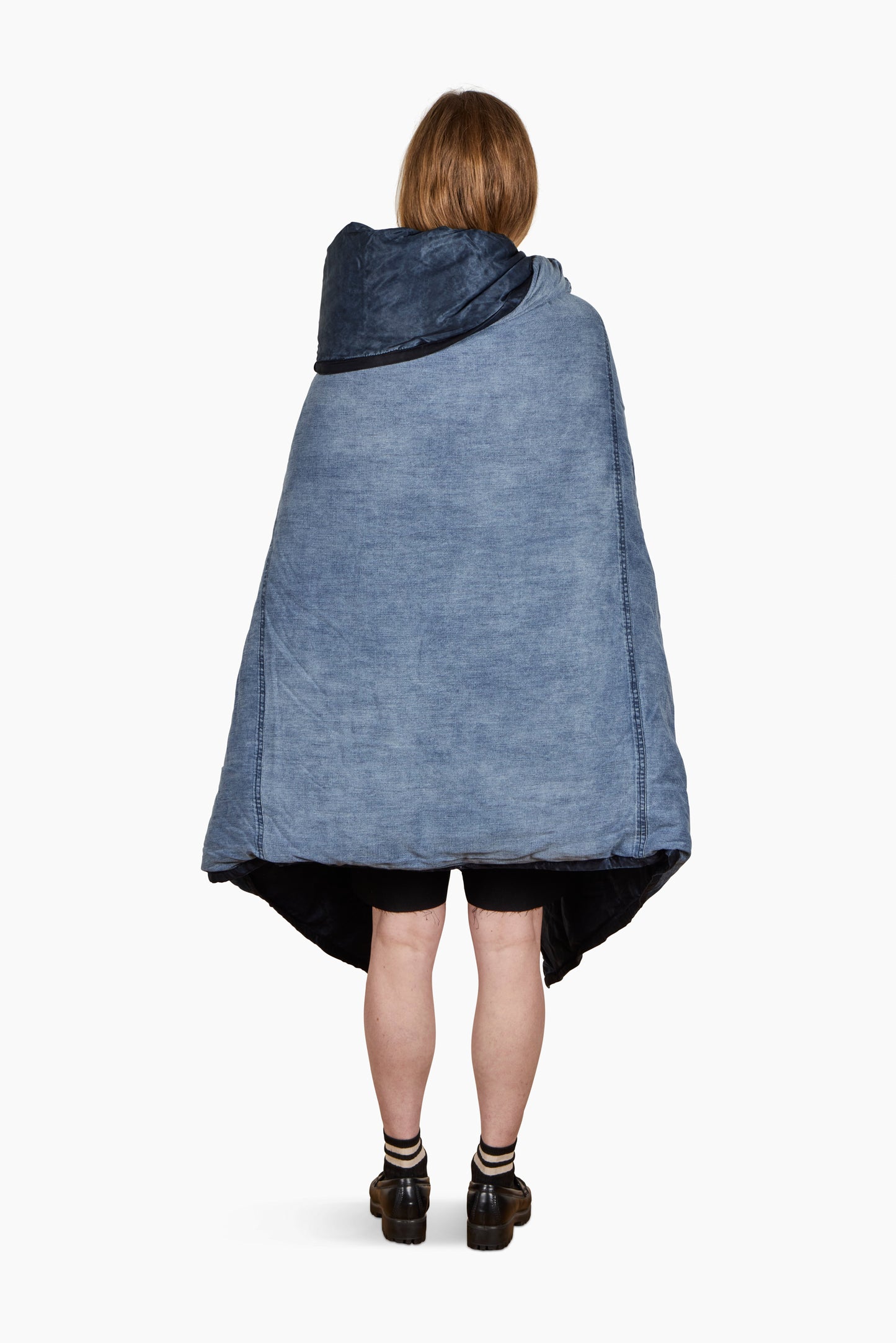 FREECITY for Commune Indigo Satin Pocket Throw