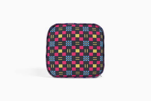 Gregory Parkinson Assamese Blanket Pillow Raspberry Sunshine Comet