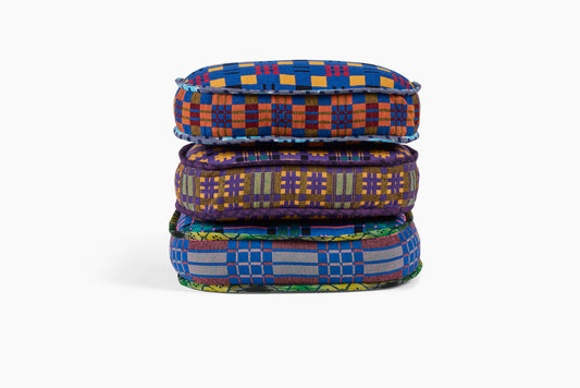 Gregory Parkinson Assamese Blanket Pillow Mini Rainbow Maize