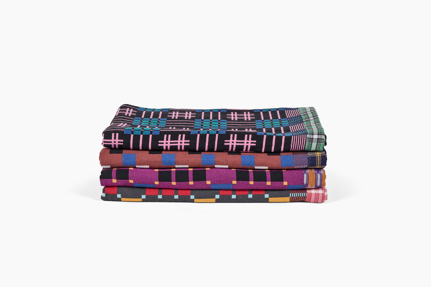 Gregory Parkinson Assamese Blanket Charcoal Marmalade Check
