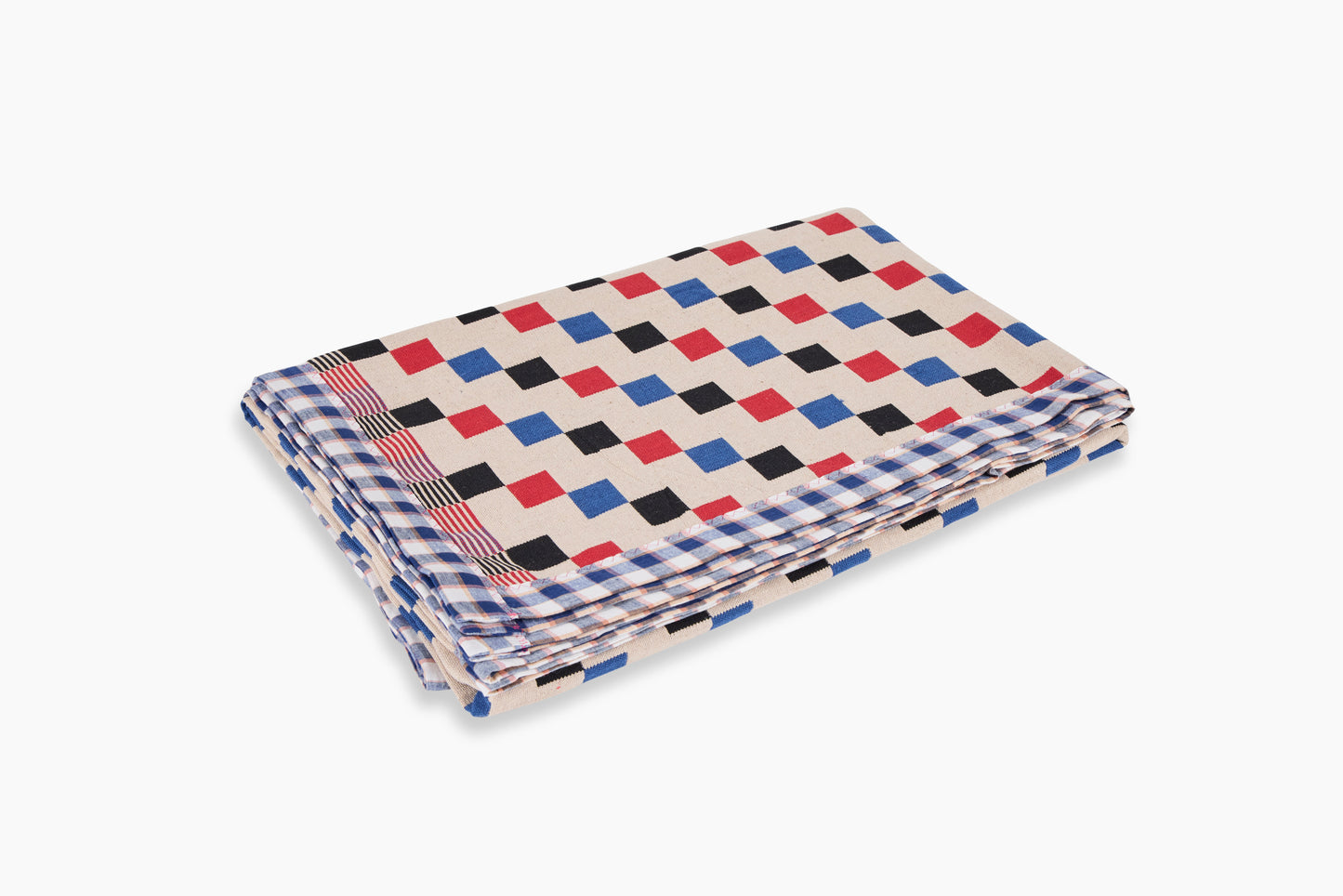 Gregory Parkinson Assamese Blanket Red Step Accent