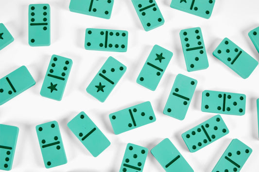 Gelber & Sons Domino Set Aqua