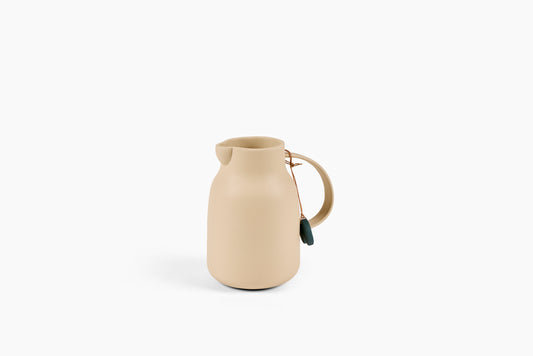 H for Hannah Ceramic Pitcher Bone