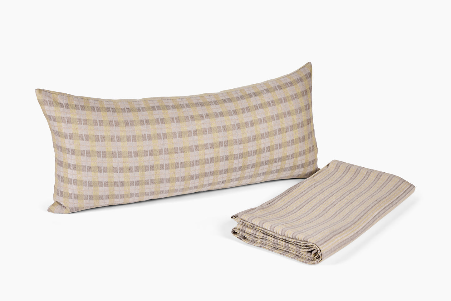 Chapelle Industries for Commune Bed Cover Limone Check