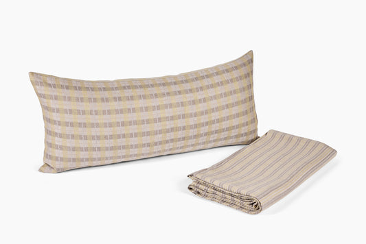 Chapelle Industries for Commune Bed Cover Limone Check