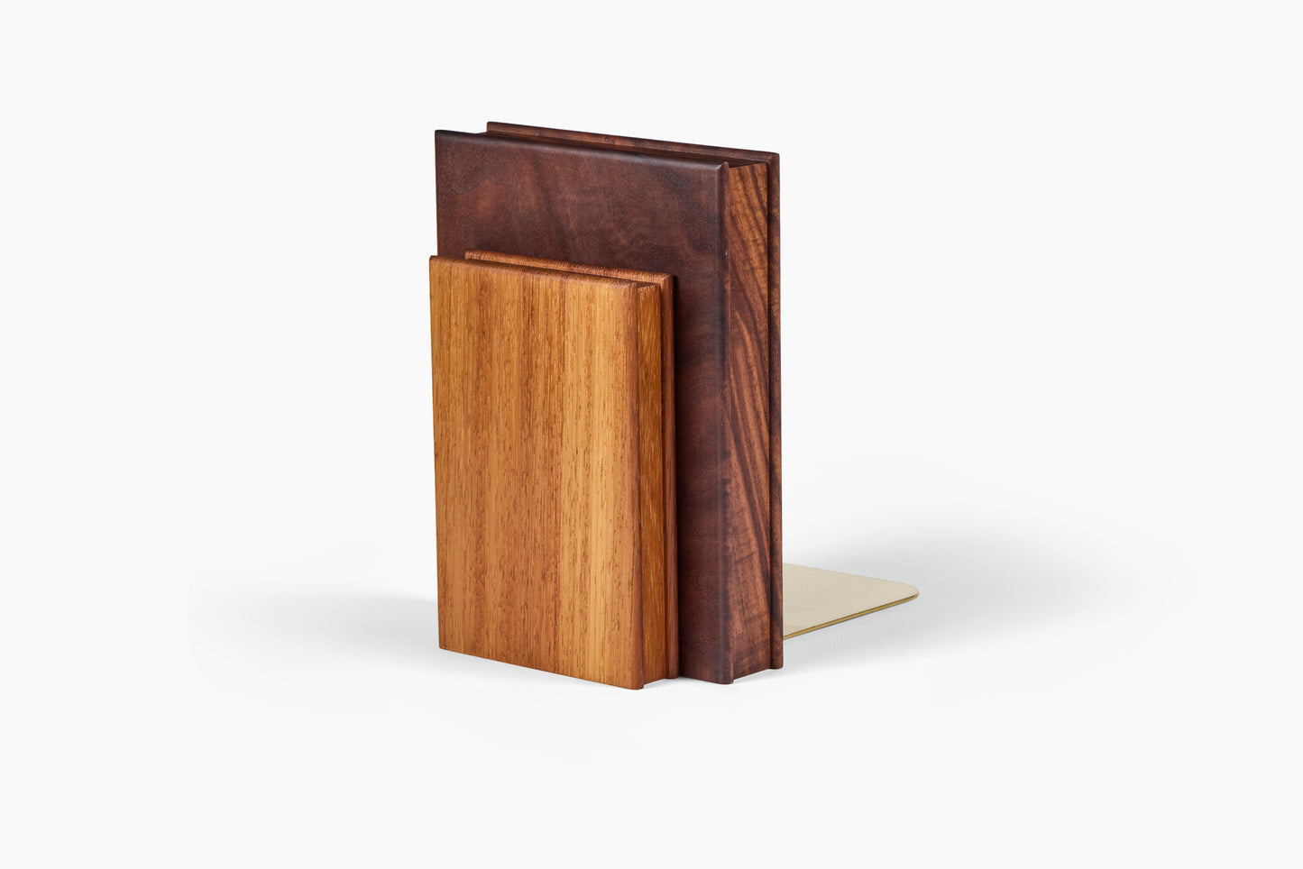 Luck Carpentry Stacked Walnut + Afrormosia Bookend
