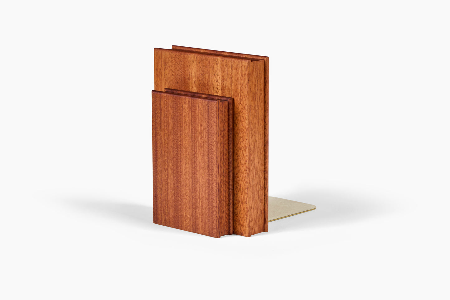 Luck Carpentry Stacked Mahogany + Sapele Bookend