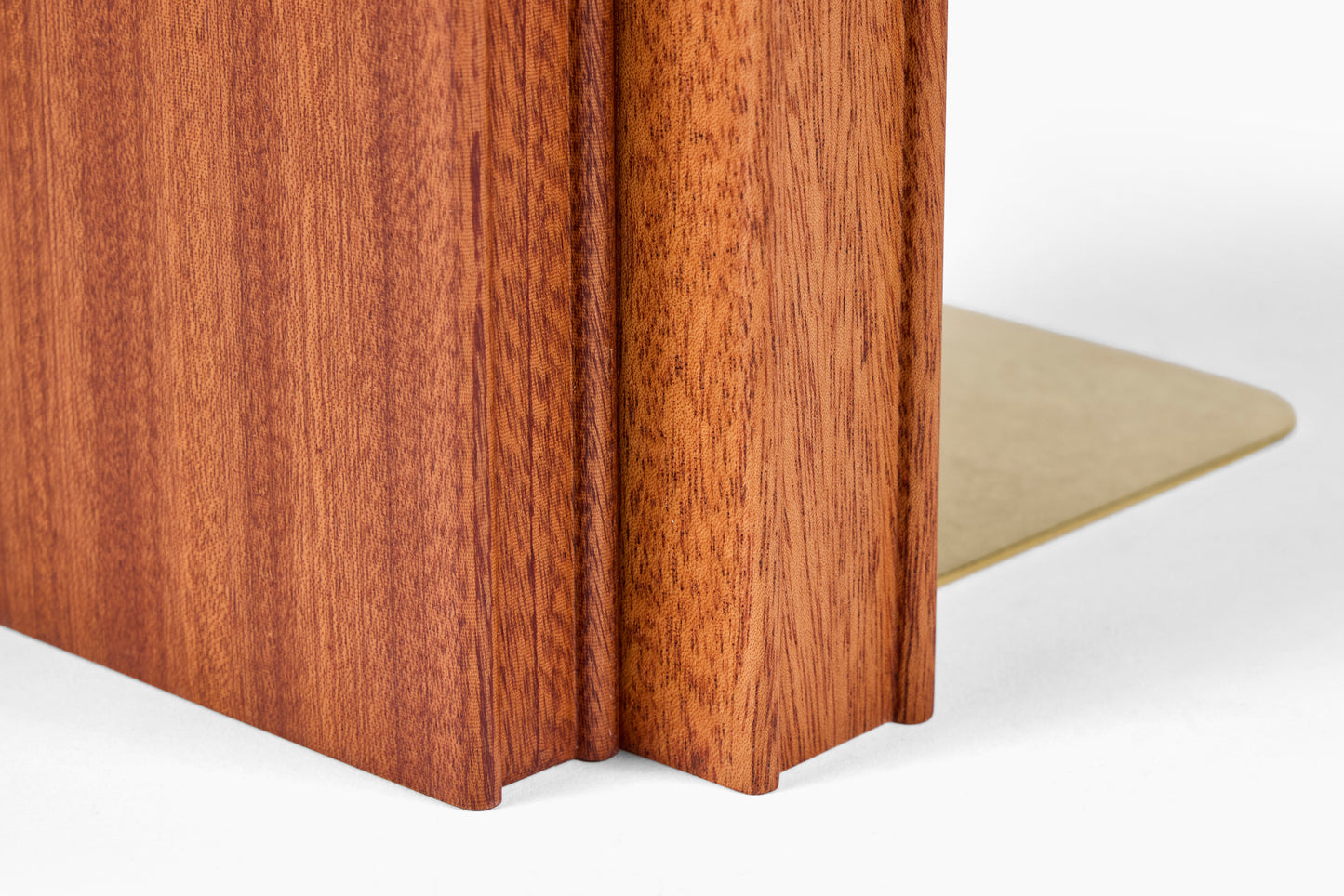 Luck Carpentry Stacked Mahogany + Sapele Bookend