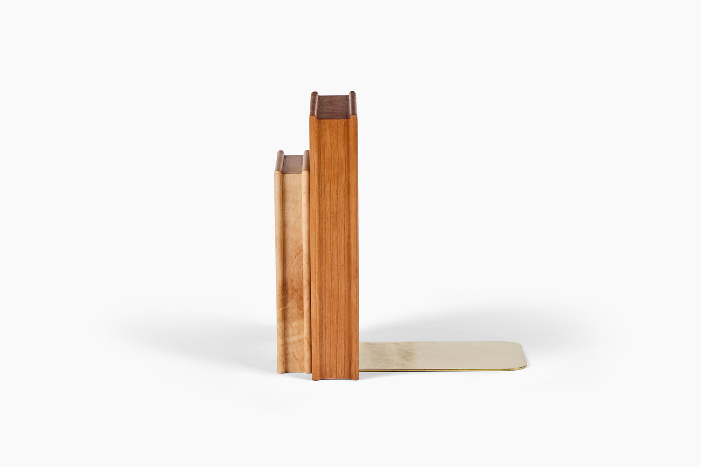 Luck Carpentry Stacked Cherry + Maple Bookend