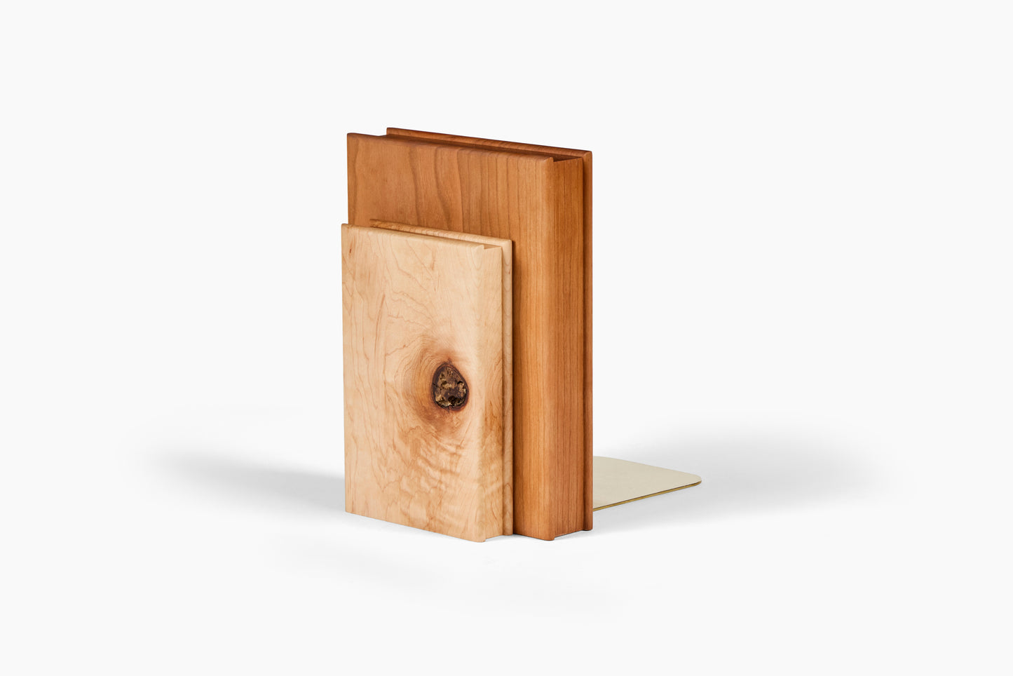 Luck Carpentry Stacked Cherry + Maple Bookend