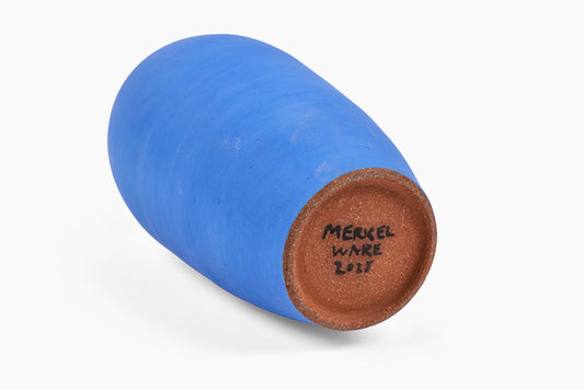 Matt Merkel Hess for Commune Ceramic Vase Matte Blue