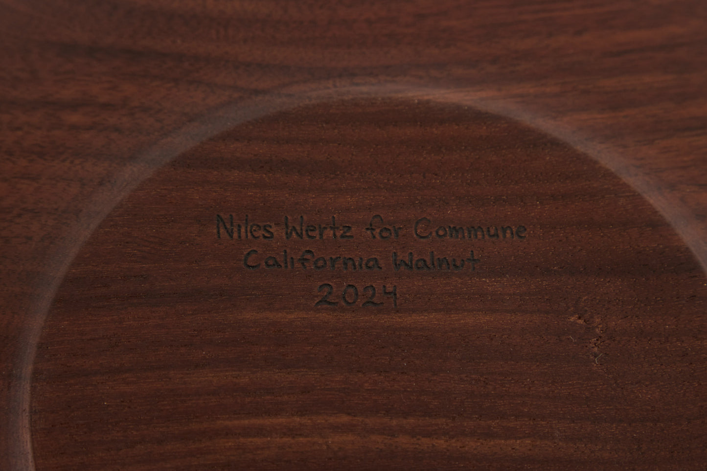 Niles Wertz Walnut Oval Platter