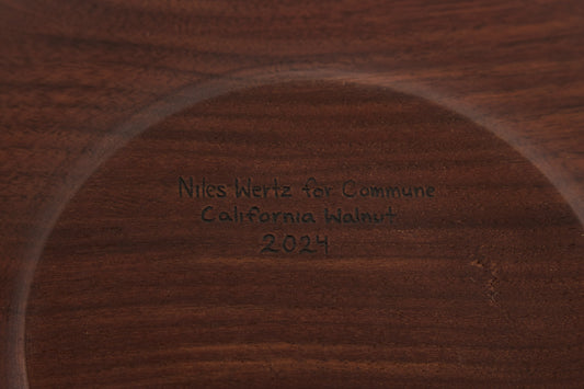 Niles Wertz Walnut Oval Platter