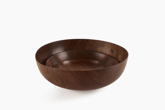 Niles Wertz Walnut Nested Set of 3 Bowls