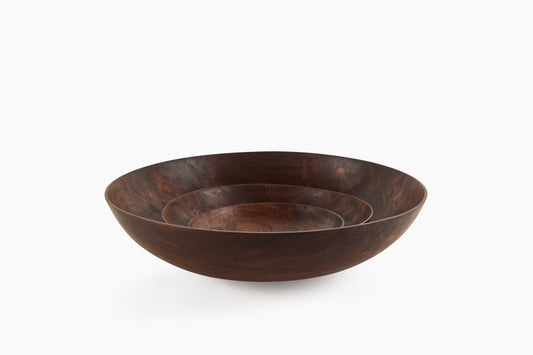 Niles Wertz Walnut Nested Set of 3 Bowls