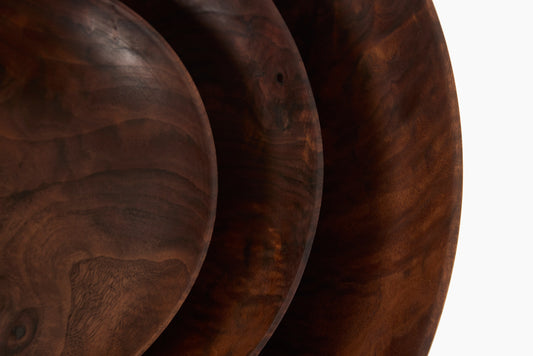 Niles Wertz Walnut Nested Set of 3 Bowls