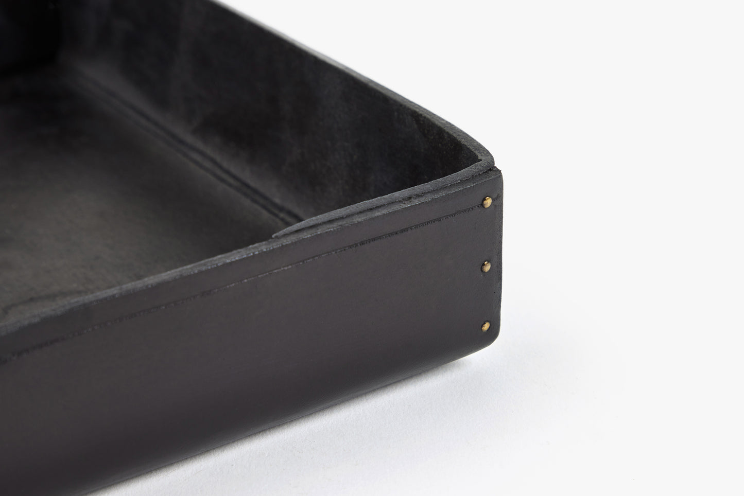 Peter Speliopoulos Black Medium Square Leather Tray