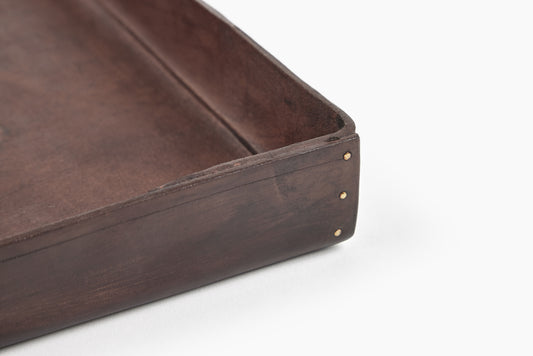 Peter Speliopoulos Chestnut Large Leather Tray