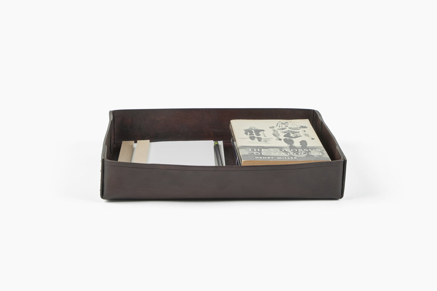 Peter Speliopoulos Chestnut Medium Leather Tray