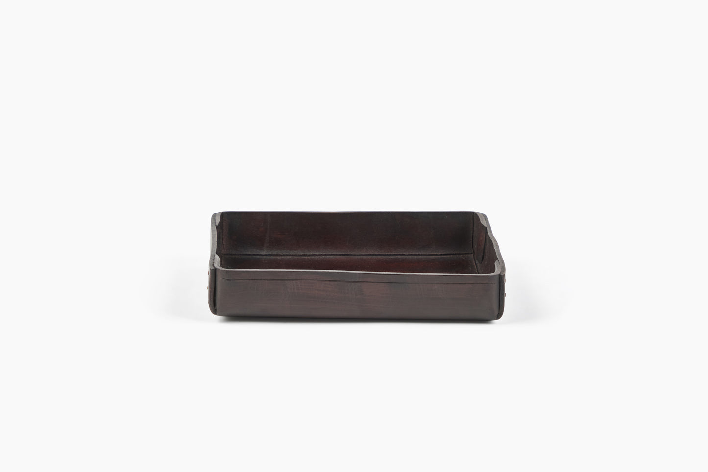 Peter Speliopoulos Chestnut Square Leather Tray