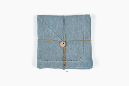 Peter Speliopoulos Sky Blue Linen Napkins