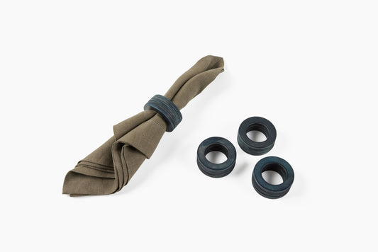 Peter Speliopoulos Smoke Stacked Circle Napkin Rings