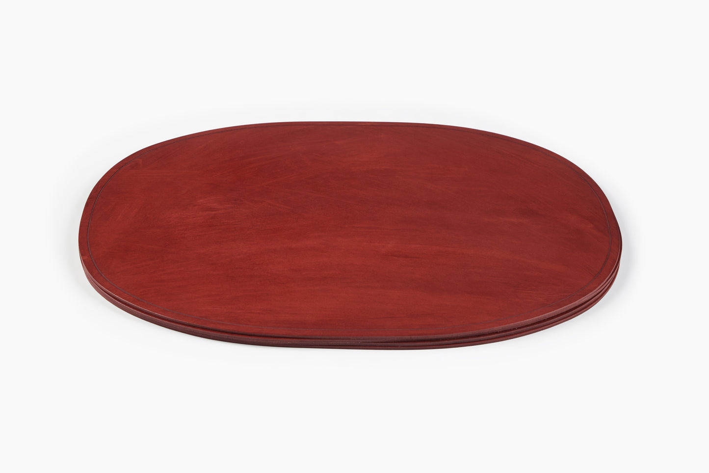 Peter Speliopoulos Pompeian Red Oblong Leather Placemats