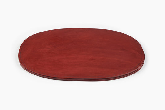 Peter Speliopoulos Pompeian Red Oblong Leather Placemats