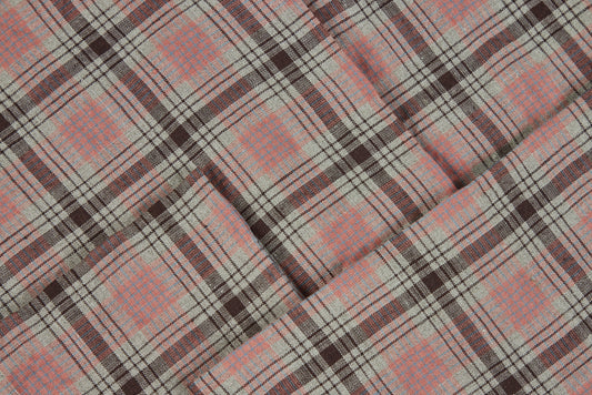 Peter Speliopoulos for Commune Dusty Rose Plaid Napkins
