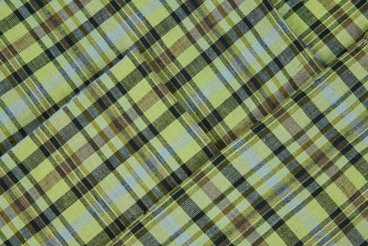 Peter Speliopoulos for Commune Lime Yellow Plaid Napkins