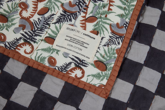 Studio Ford for Commune Reversible Mushroom Quilt Rust