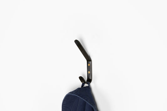 Commune Tab Hardware Black Double Hook