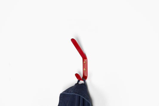 Commune Tab Hardware Red Double Hook