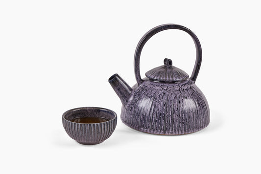 Zoe Dering Tea Set Mottled Blue