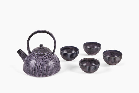 Zoe Dering Tea Set Mottled Blue