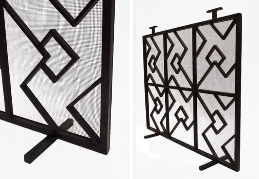 name=small arrow fireplace screen