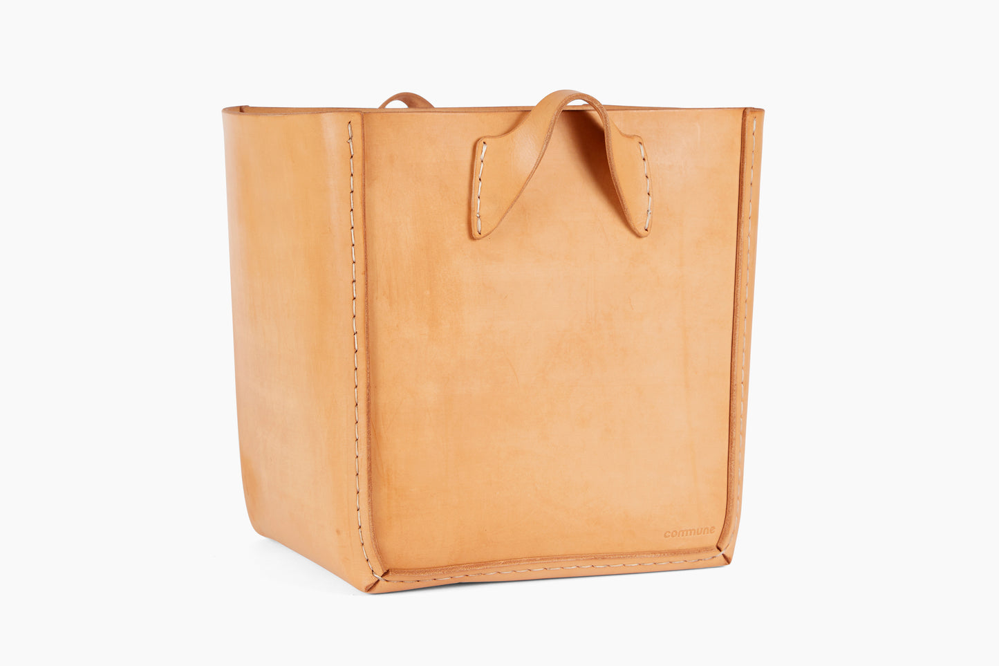 Andrew McAteer for Commune Large Square Leather Basket