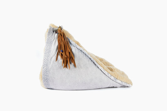 FREECITY for Commune Satin Sherpa-Bear Pocket Throw